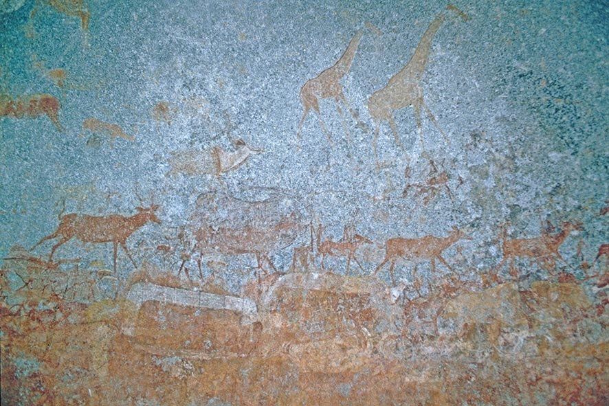 Felszeichnung der San