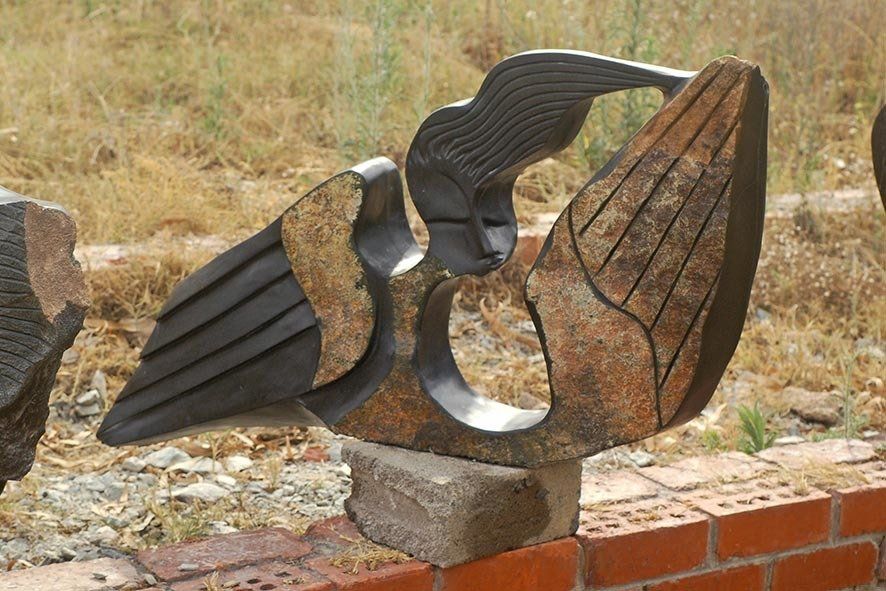 Shona Skulptur von unbekanntem Bildhauer in Harare