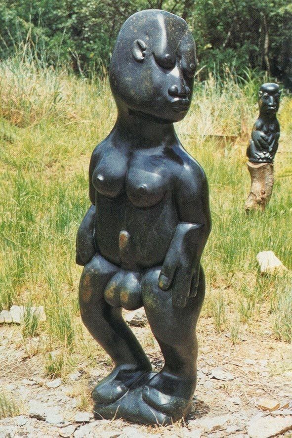 Shona Skulptur von Bernard Matemera in Tengenenge
