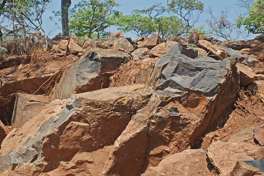 Springstone Mine im Norden Zimbabwes