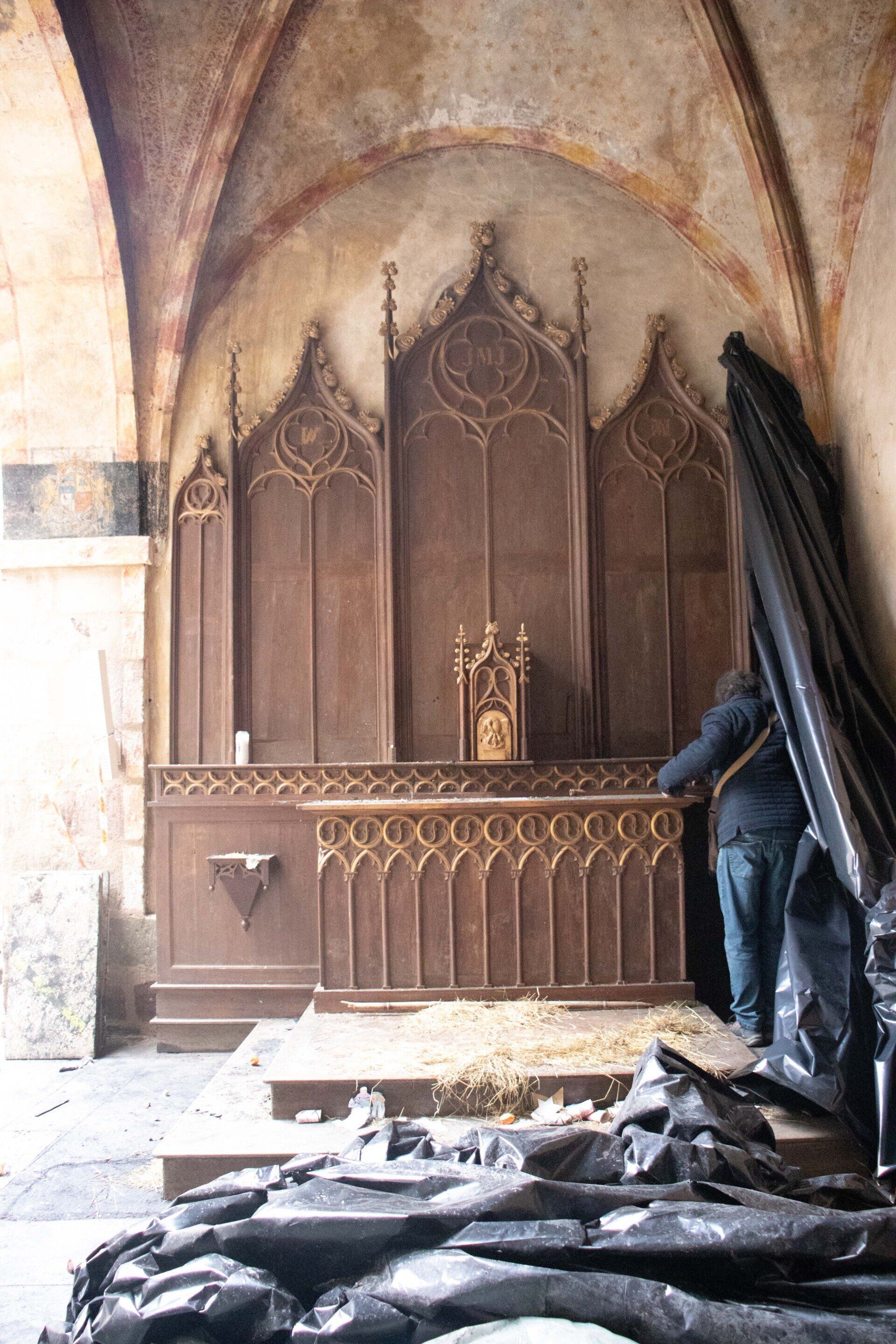 Autel néogothique XIXème