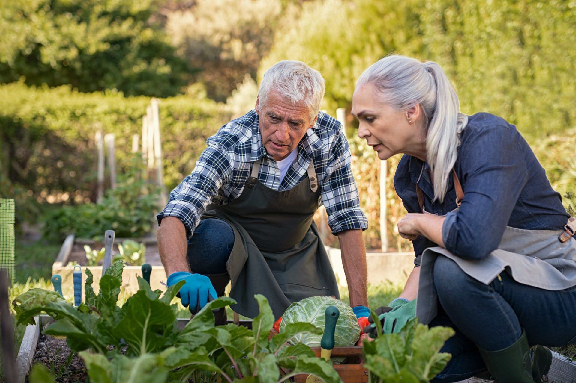 Pareja con trabajo a los 50 años