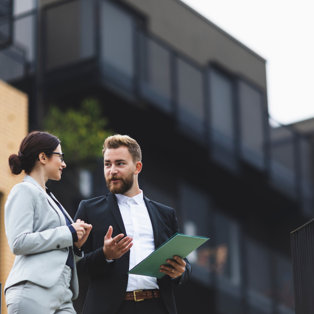 Block managers on a site visit