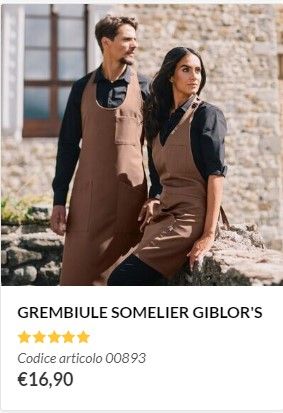 Grembiule cameriere giblor's