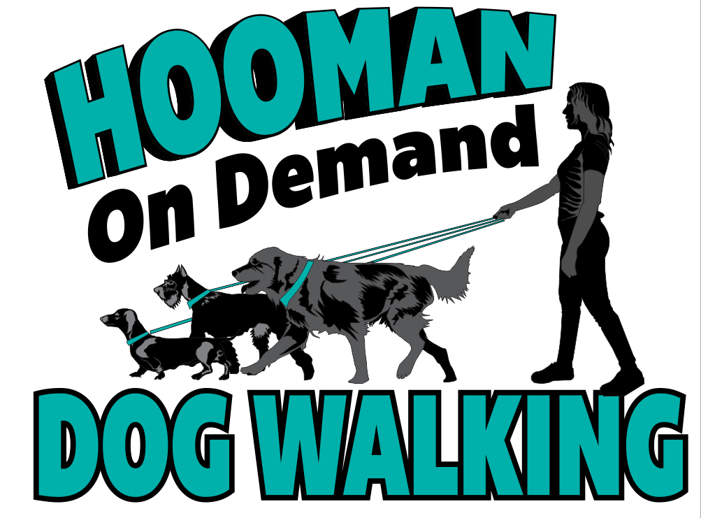 Hooman On Demand Hooman On Demand's Logo is a silhouette of of Harley the founder of Raleigh's number one dog walking service.
