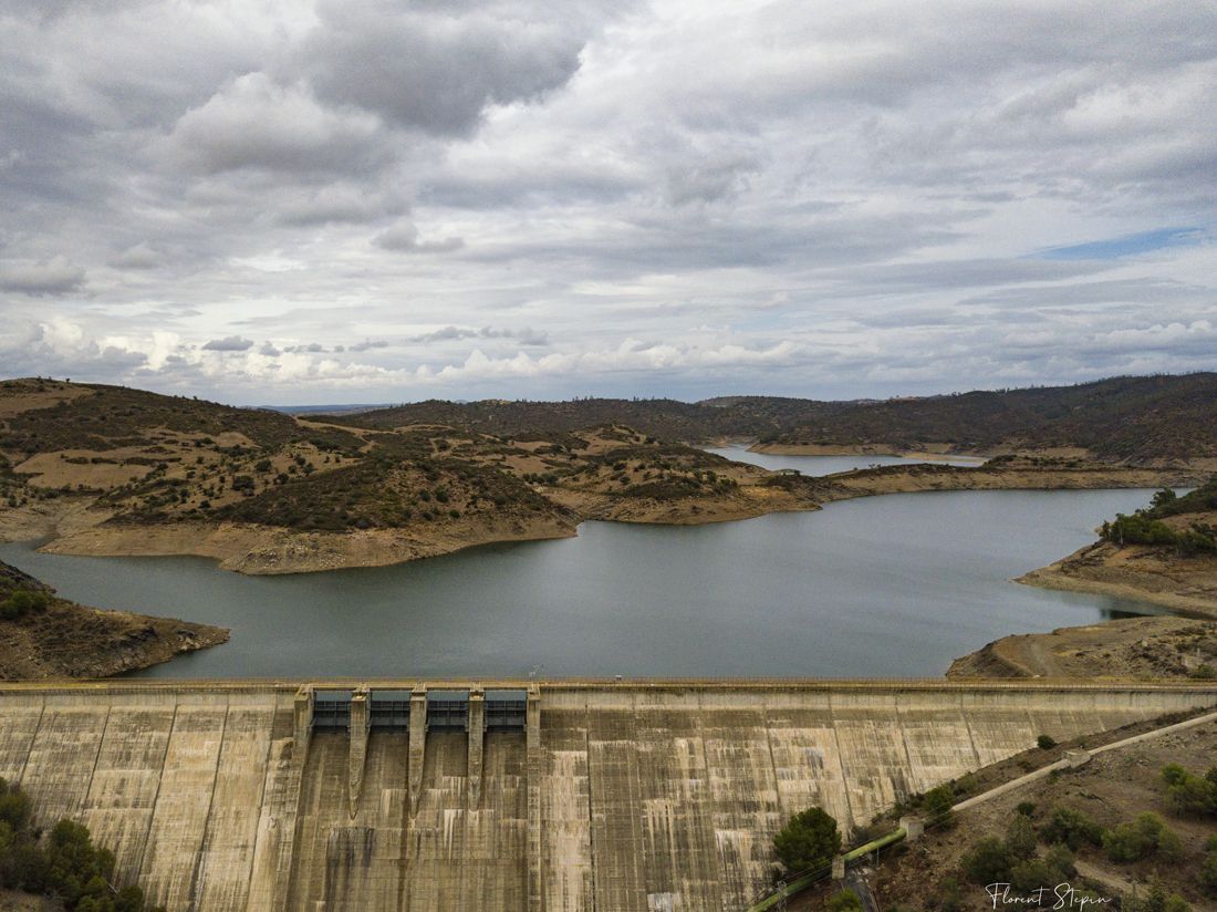 Lac du barrage del Chanza, Espagne