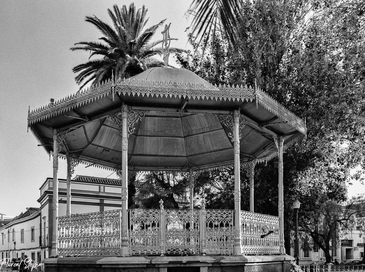 kiosque à musique du jardin de Tavira, juillet 2020 argentique