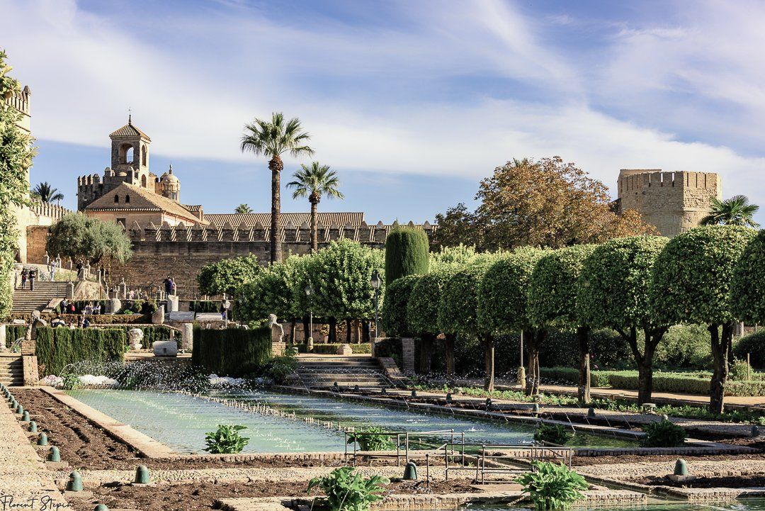 Les jardins et l'Alcazar à  Cordoue, Andalousie, Espagne