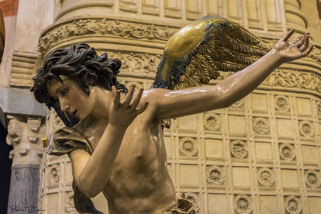 Statuaire dans la Mezquita à Cordoue, Andalousie, Espagne