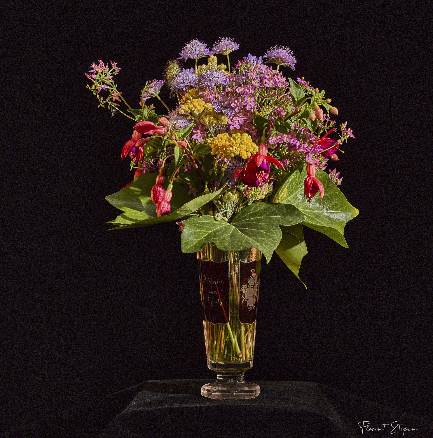 composition florale armoirie, Florent Stepin, Algarve, Portugal.