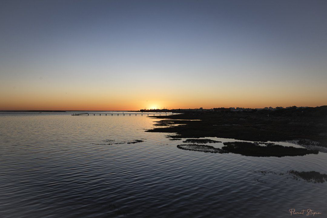 Coucher de soleil sur Olhão Portugal