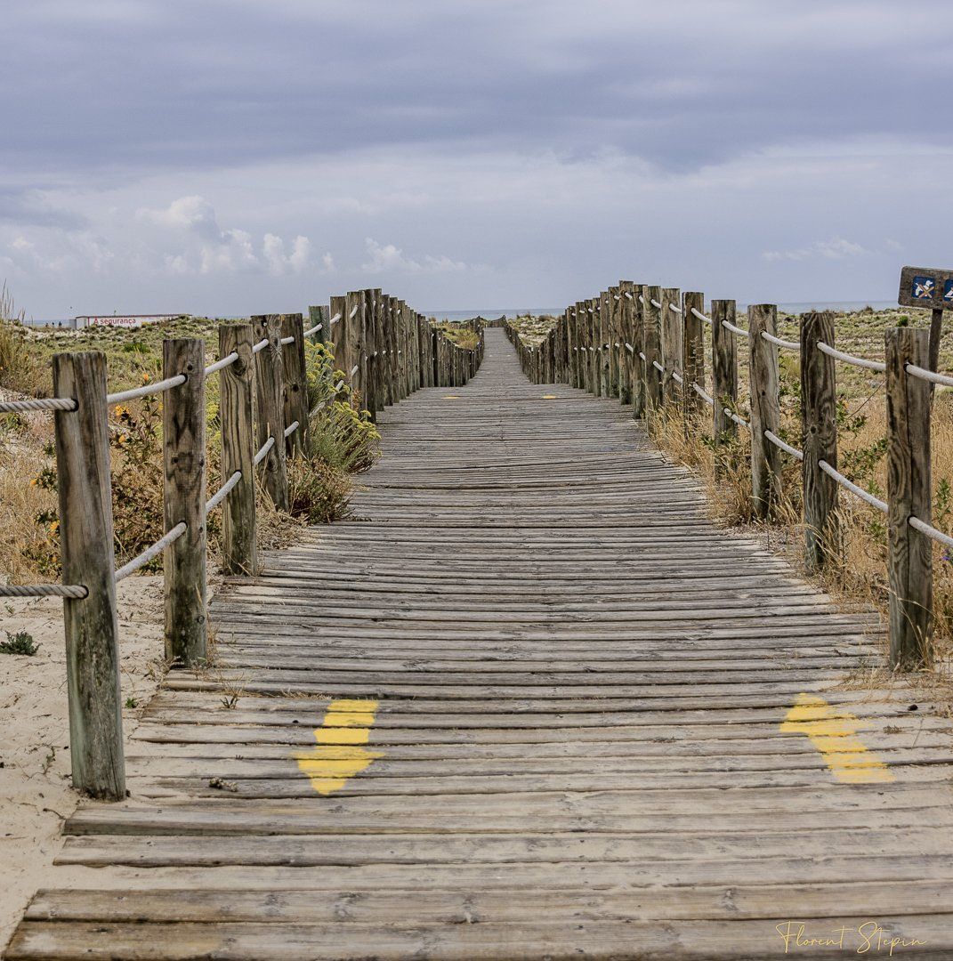 ponton accès plage d'Armona, ria Formosa, Portugal
