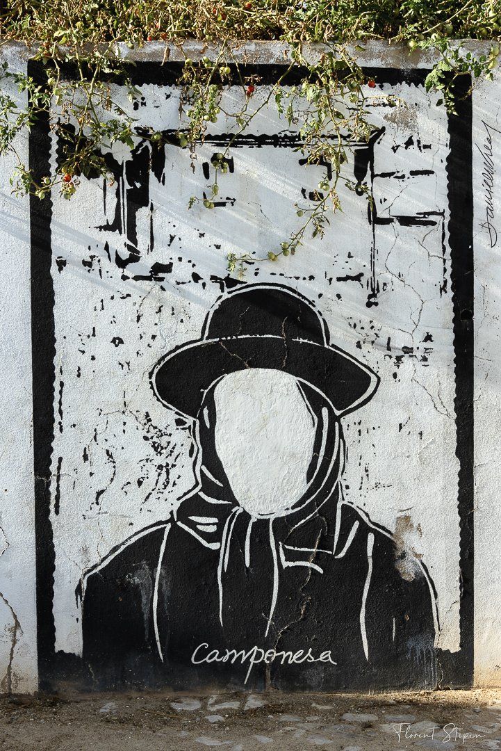 Peinture murale à Alte en Algarve, Portugal