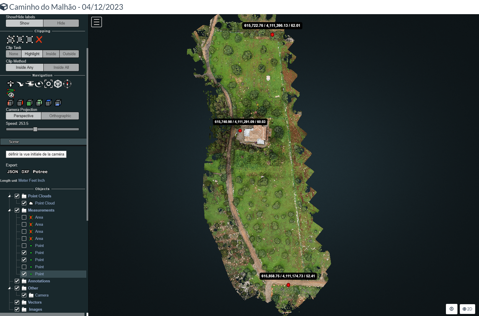 Positionnement WEBODM