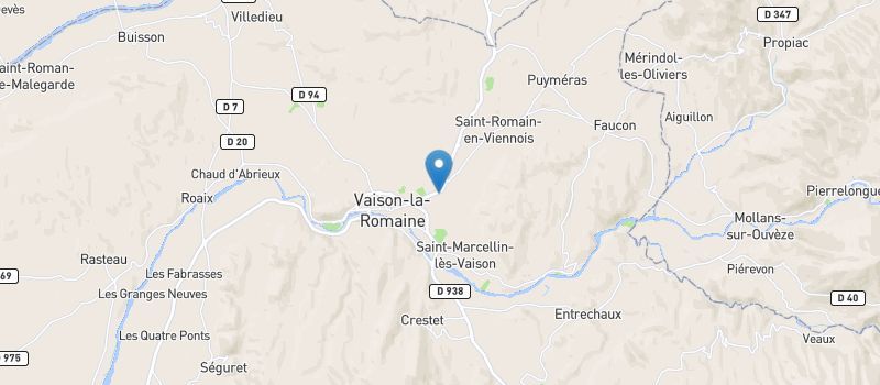 Notre agence est située au 60, Allée de l'Amourié à Vaison-la-Romaine Carte de Vaison-la-Romaine et les alentours
