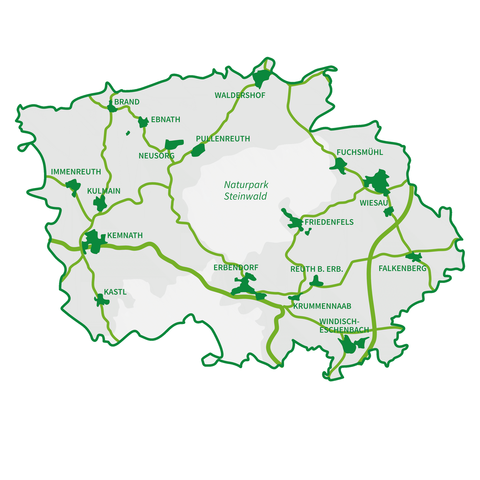 Steinwald-Allianz, Zweckverband, Steinwaldgemeinden, Naturpark Steinwald