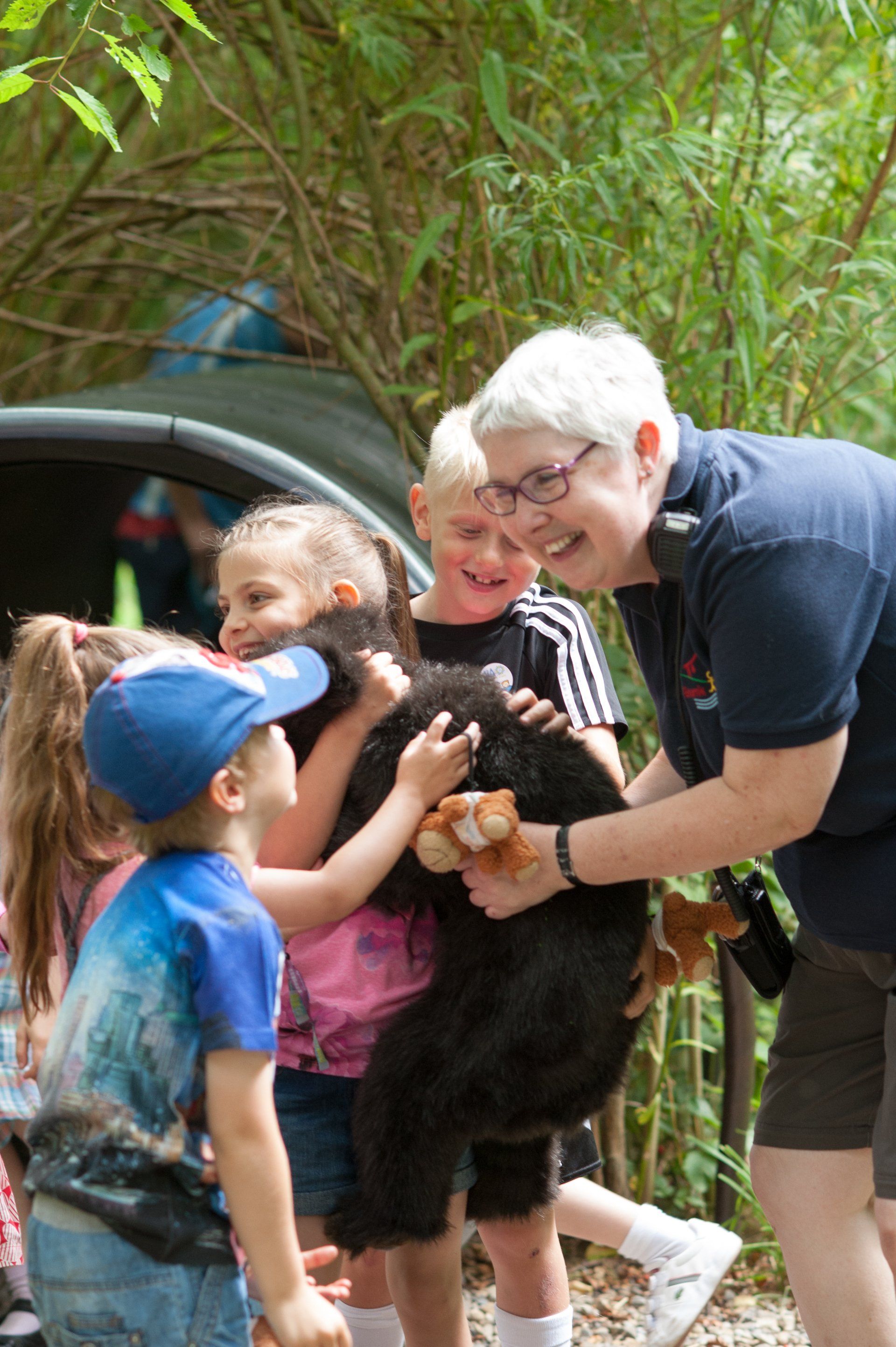 Picture of children learning through play at outdoor learning centre Nell Bank