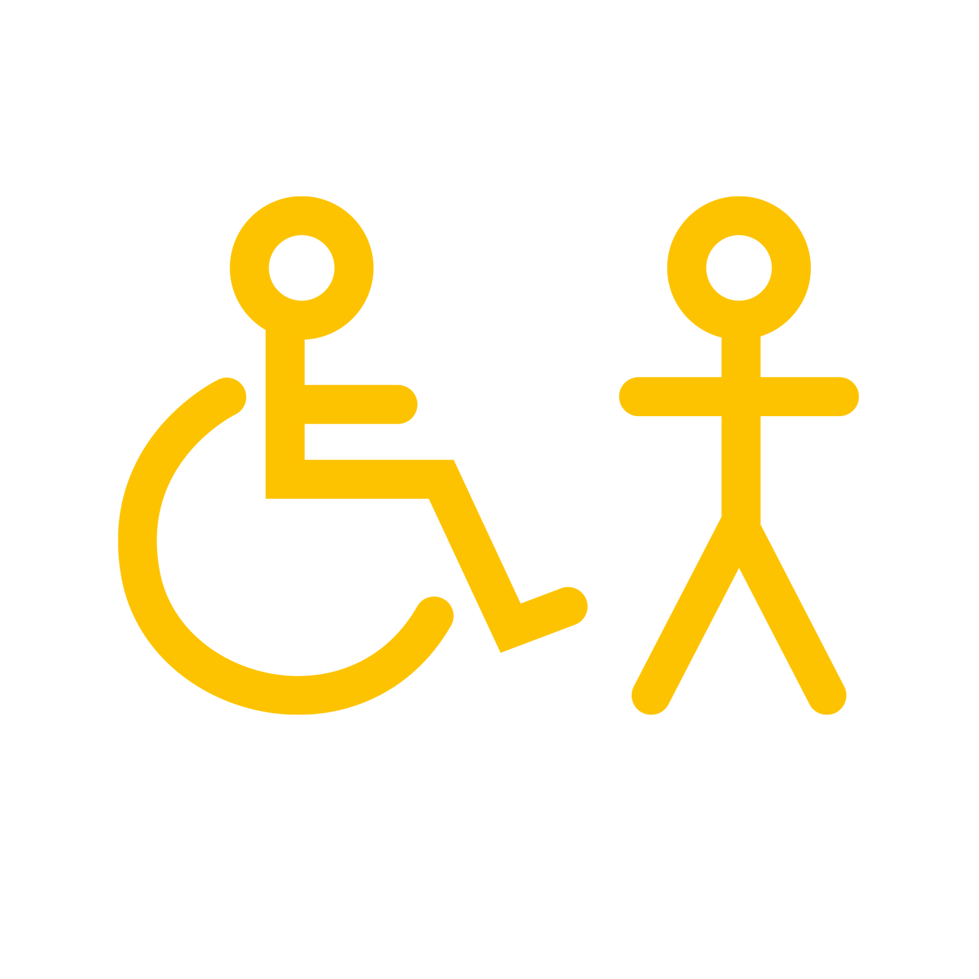 An icon showing Nell Bank has full wheelchair access for all their eductaion programmes