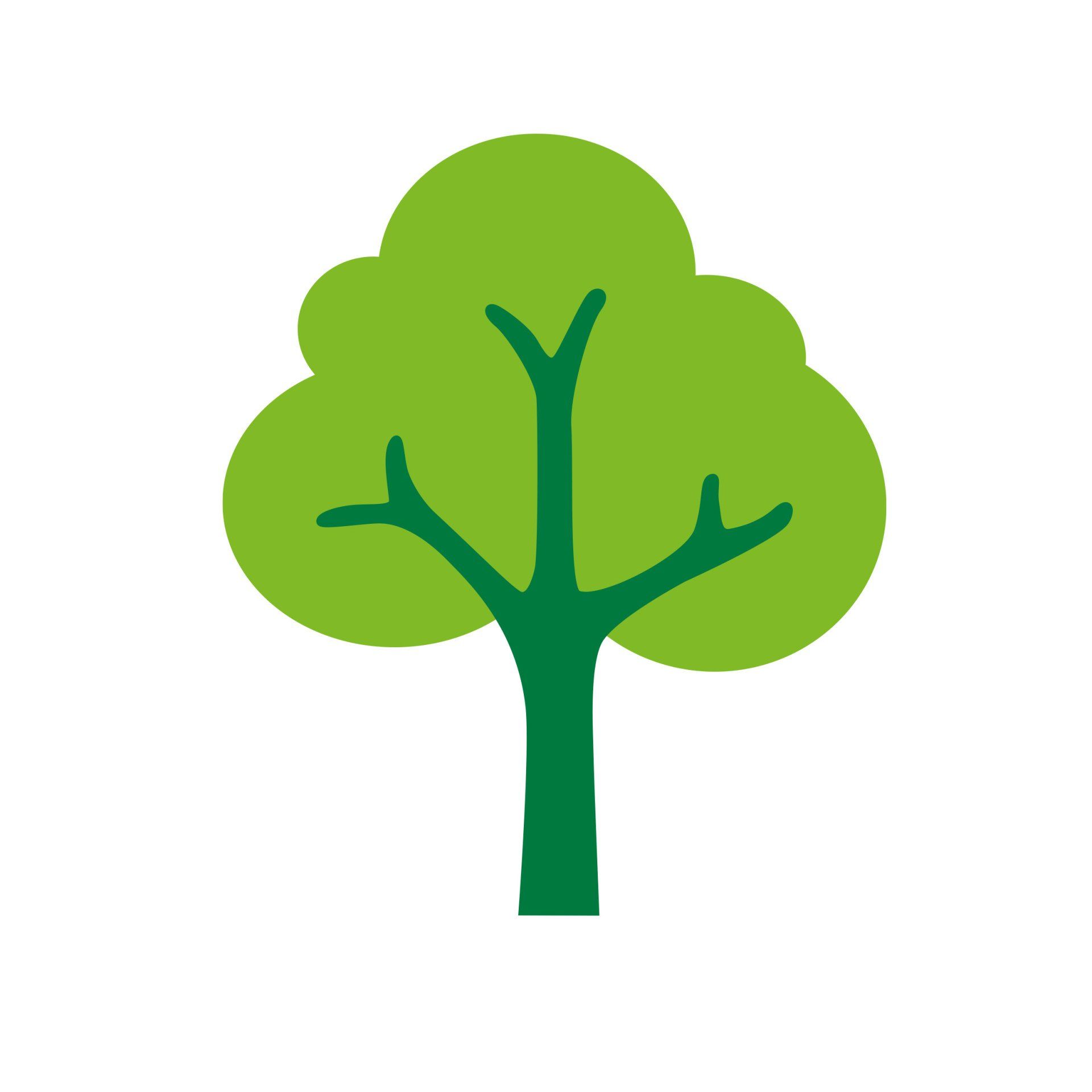 Icon of a tree for Nell Bank's learning through nature education centre