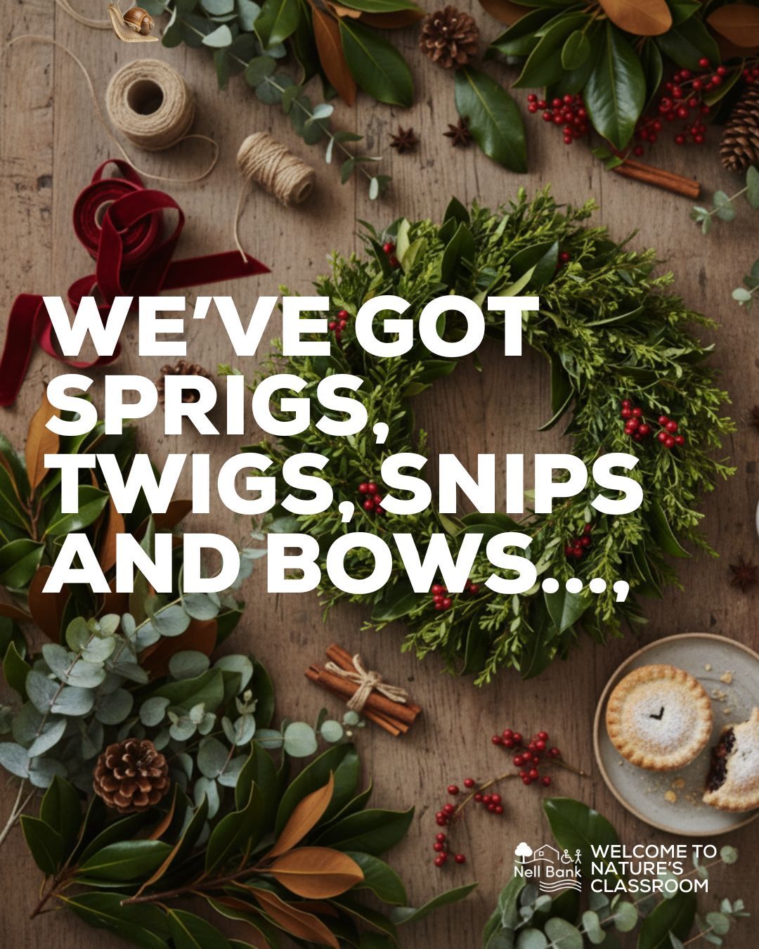 event, wreath making, craft, christmas