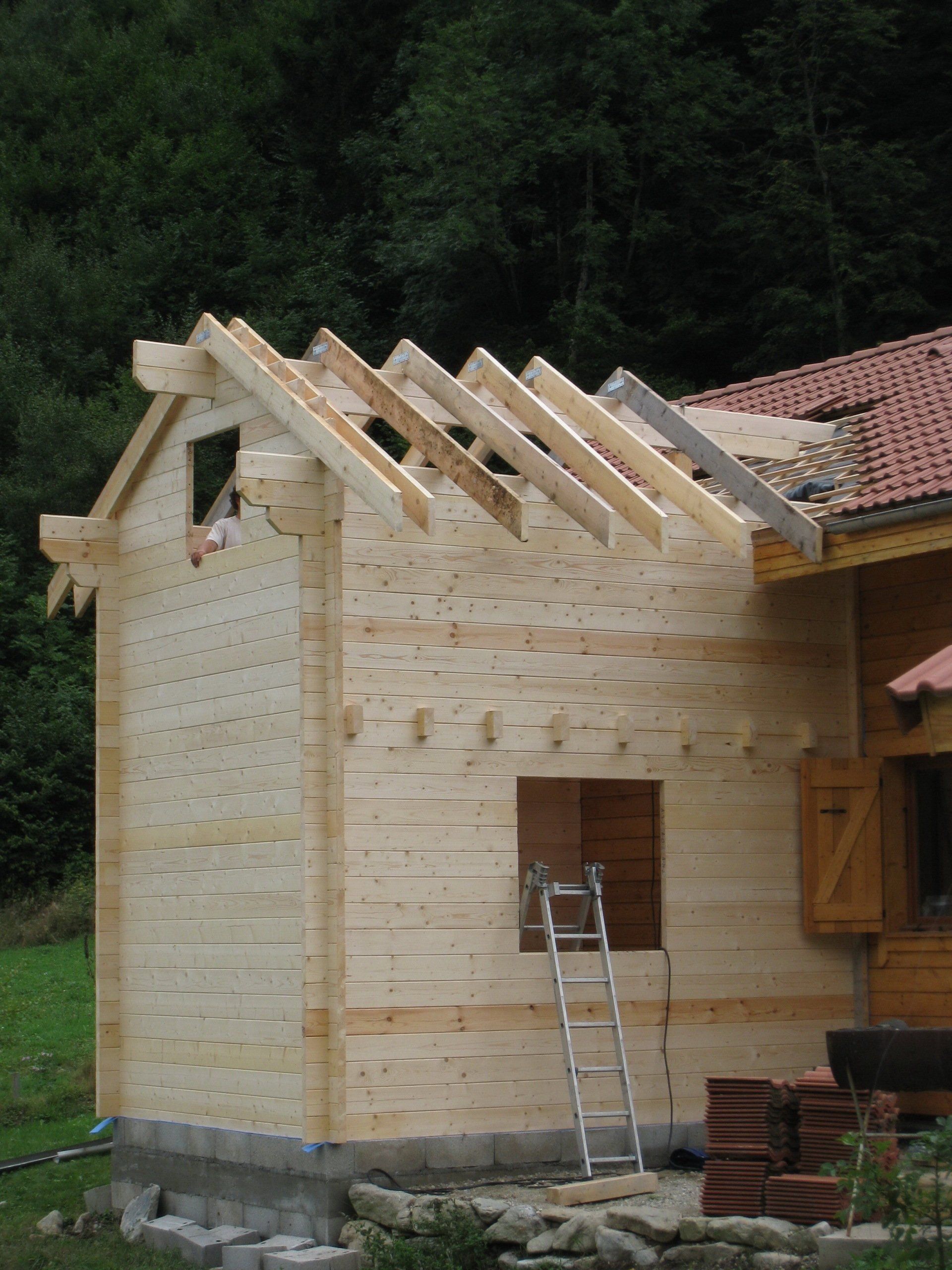 Construction extension madrier