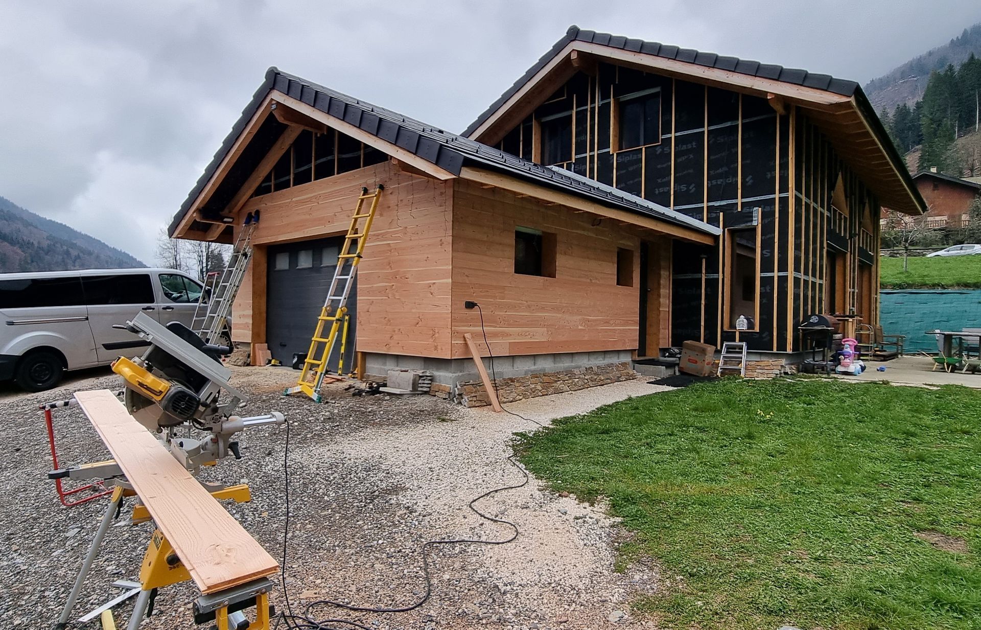 Isolation ITE et bardage bois