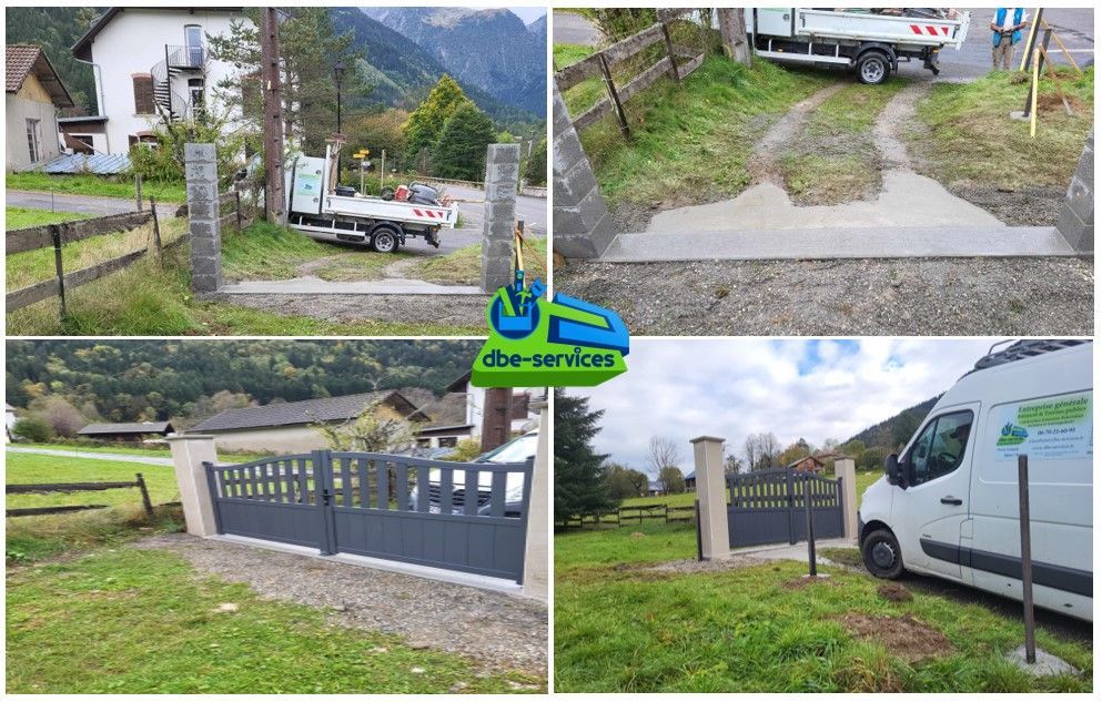 Seuil et piliers de portail