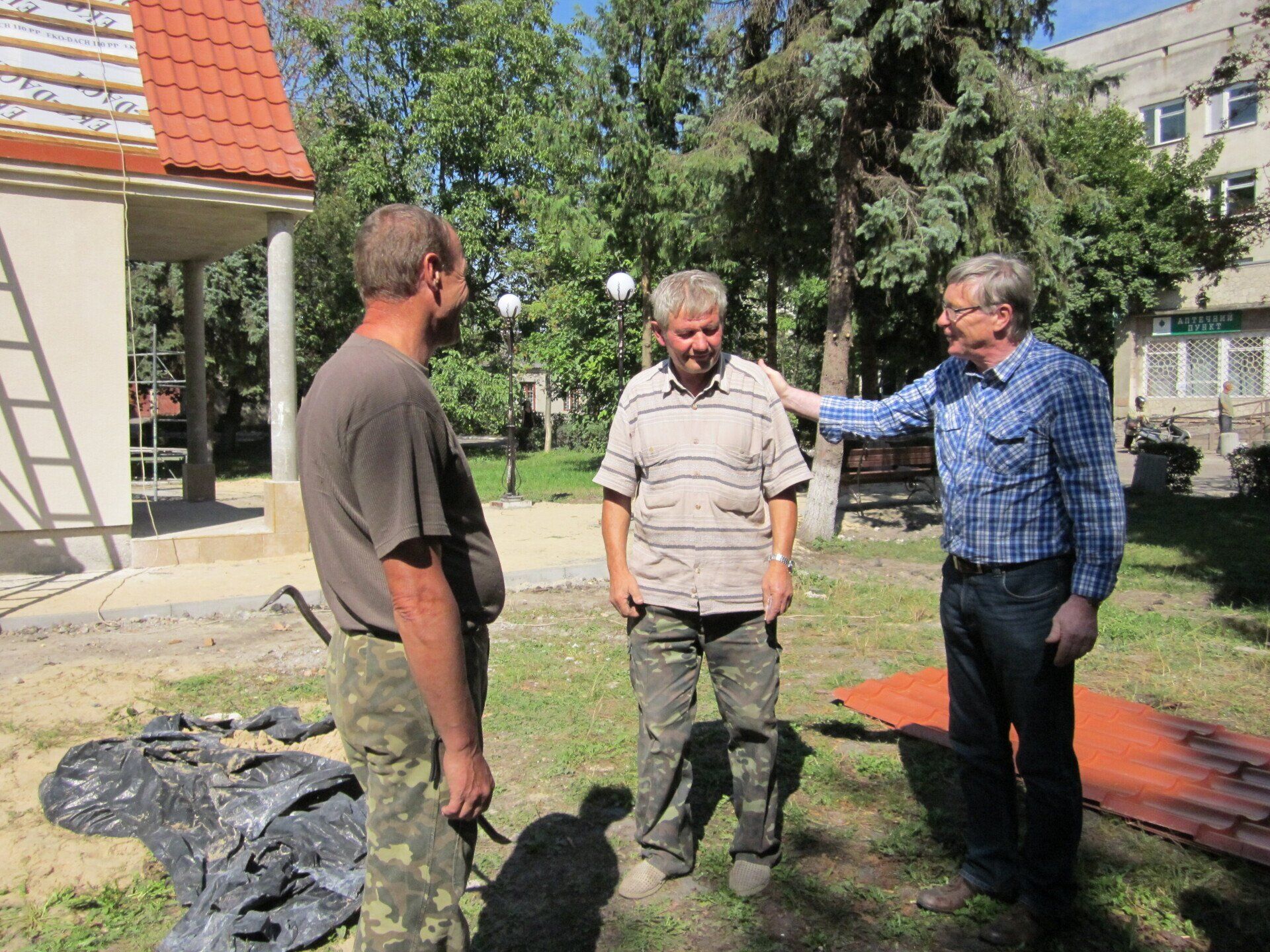 Letzte Arbeiten an der Kapelle