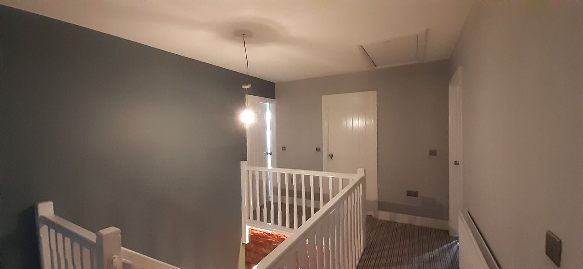 Painting, decorating, Awsworth, Hall, stairs and landing, Dollies Designs and Decorating, Ilkeston, Derbyshire.