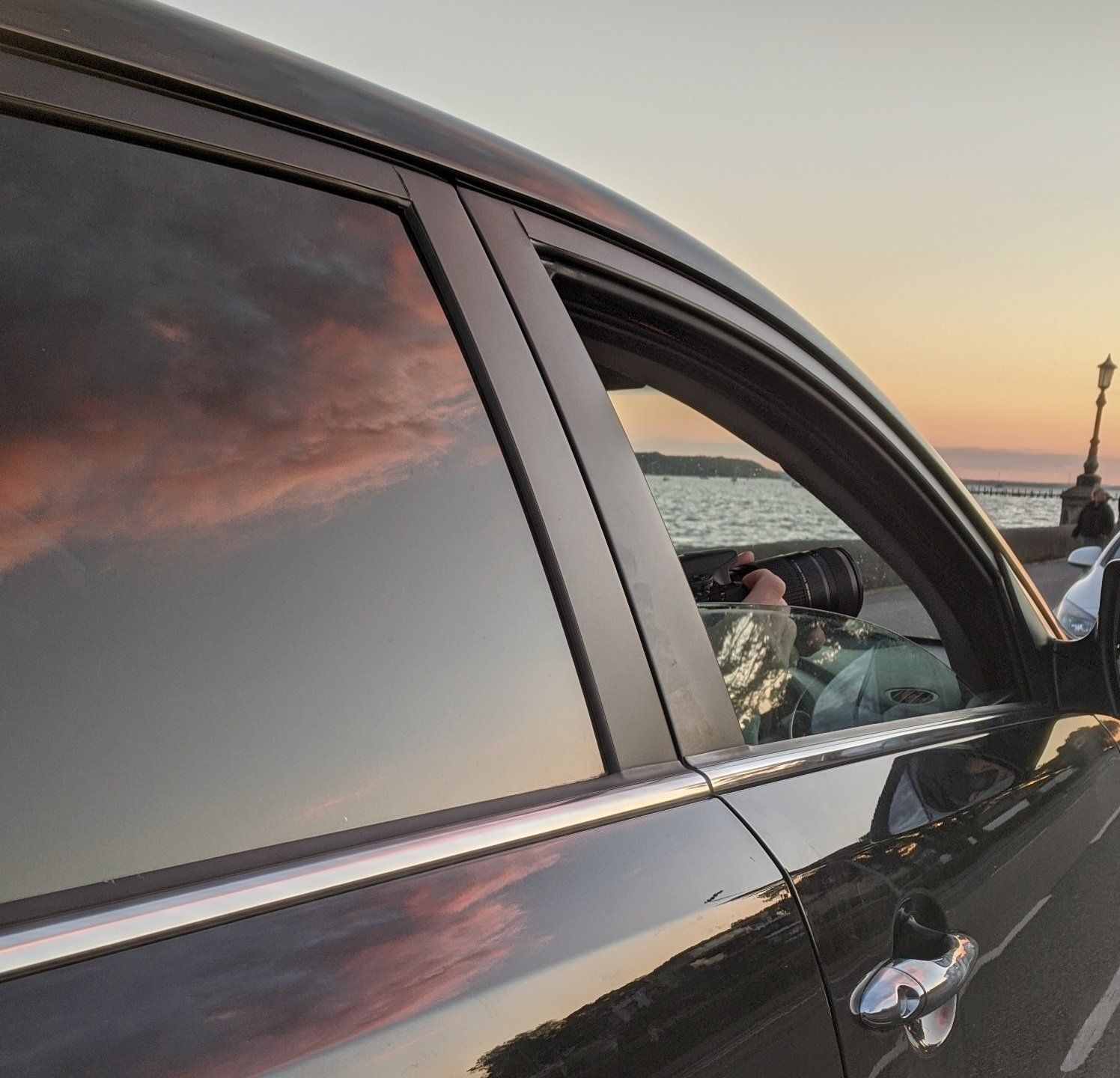 man watching, investigator, private investigator, covert surveillance, car