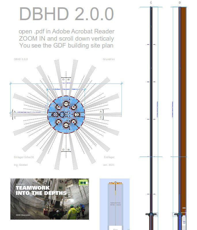 DBHD 2.0.0 mit Stahlbau-Schacht und 4 Aufzügen