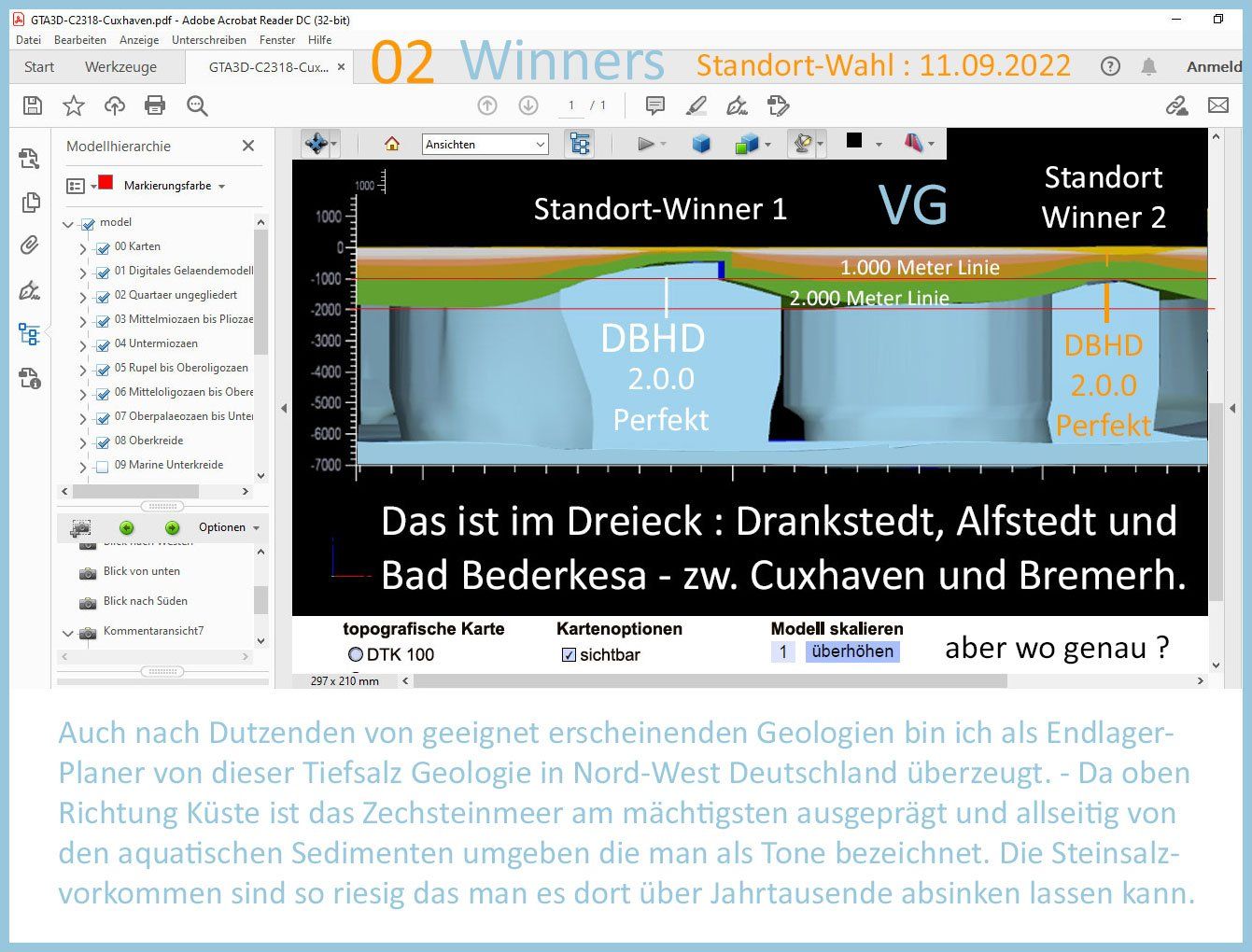 Endlager-Standorte Winner 1 und Winner 2