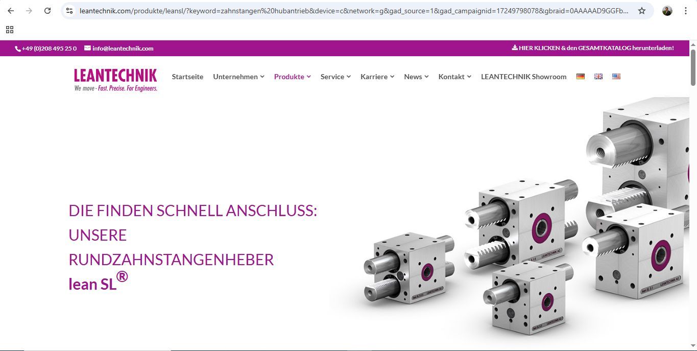 Rund-Zahnstangen-Heber-Getriebe für die Hub-Bühnen aussen - für Arbeiten an Rohrleitungen an der Schacht-Innen-Wandung