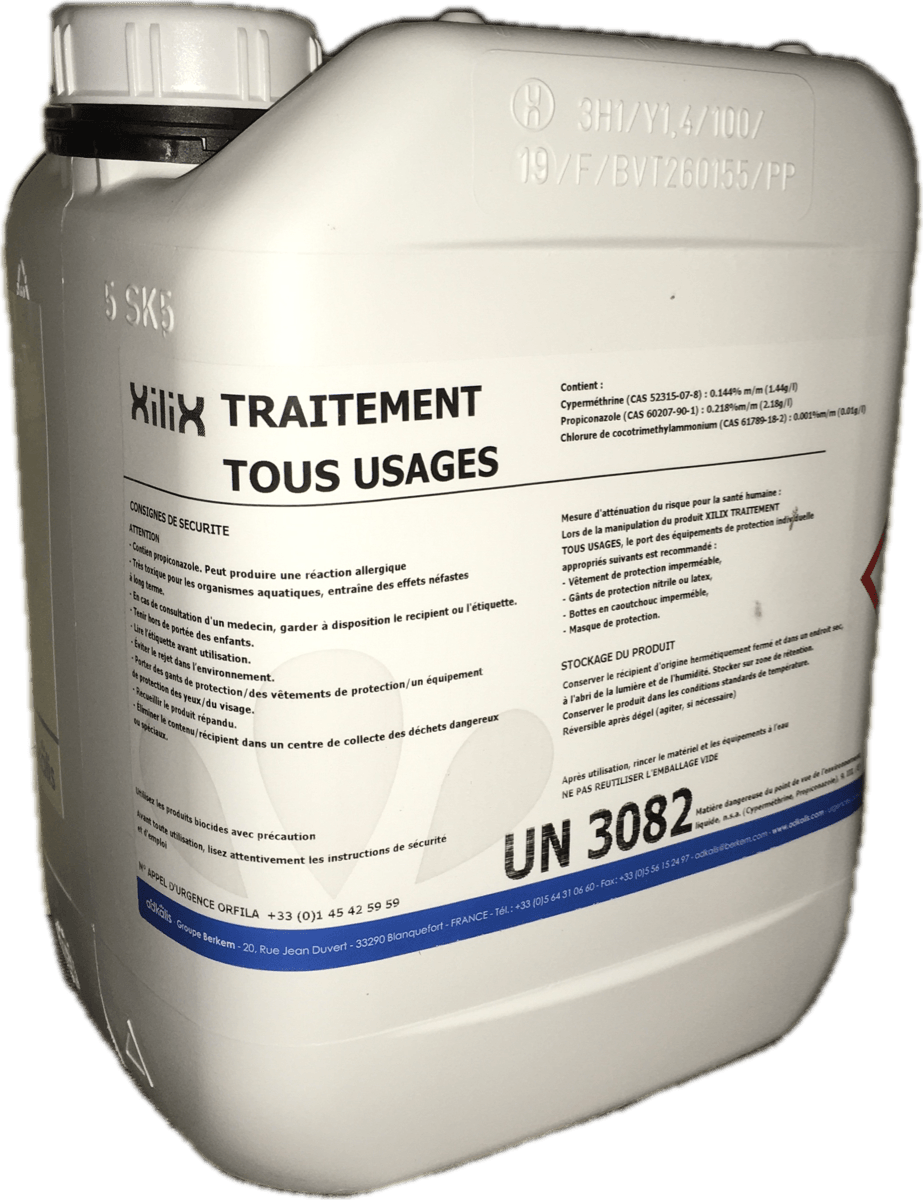 Xilix multi usage, vrillettes, termites, capricornes, traitement de charpente, produit xilix