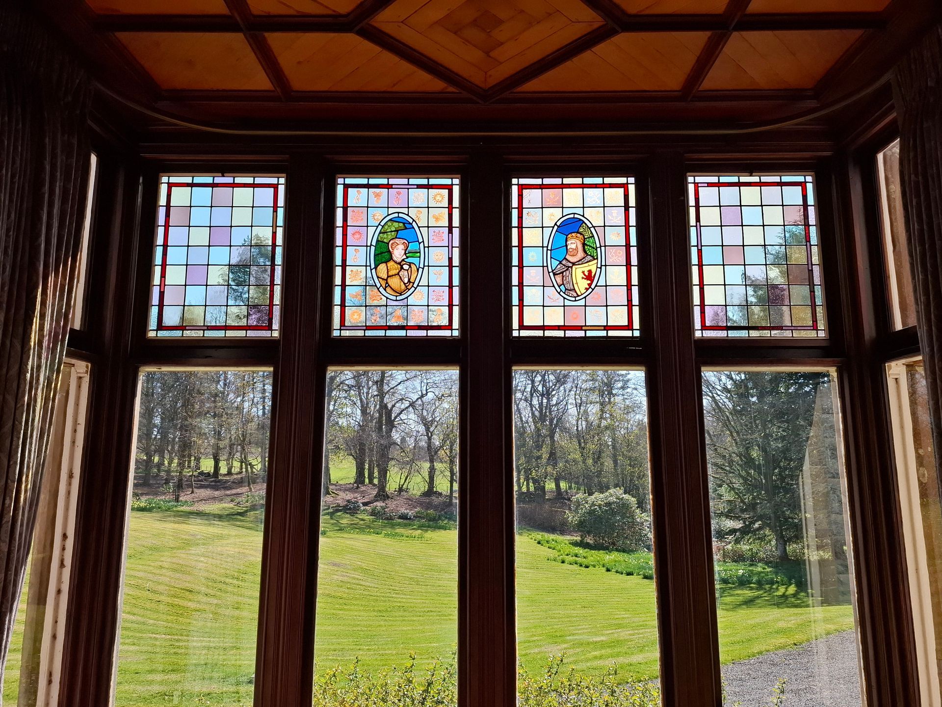 Mary Queen of Scots stained glass window