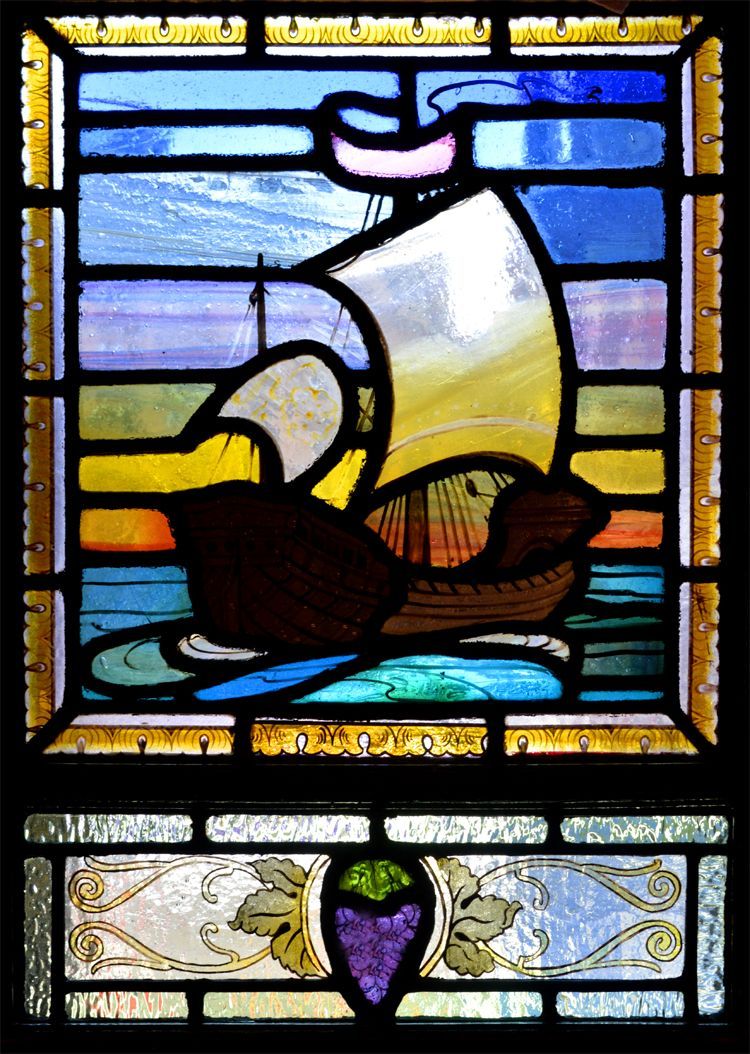 Stephen Adam stained glass window. Glasgow