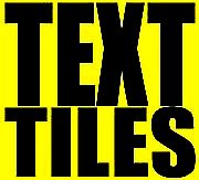 Text Tiles quality hand painted kiln fused art glass tiles