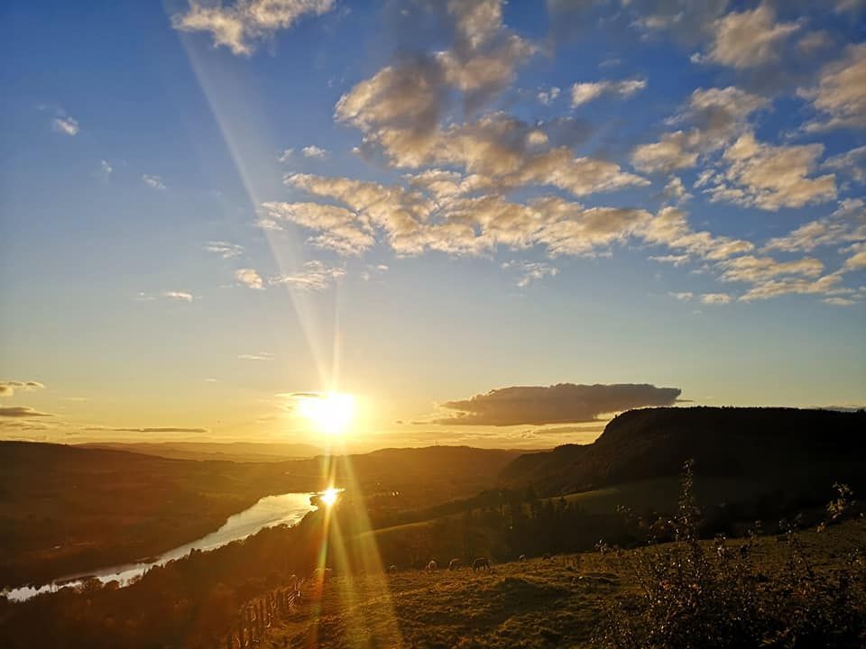 sunset over the River Tay, Scotland