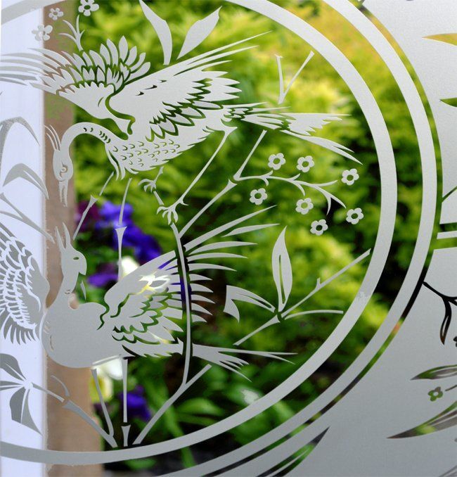 Etched Glass Etched glass Victorian window reproduction of a broken window