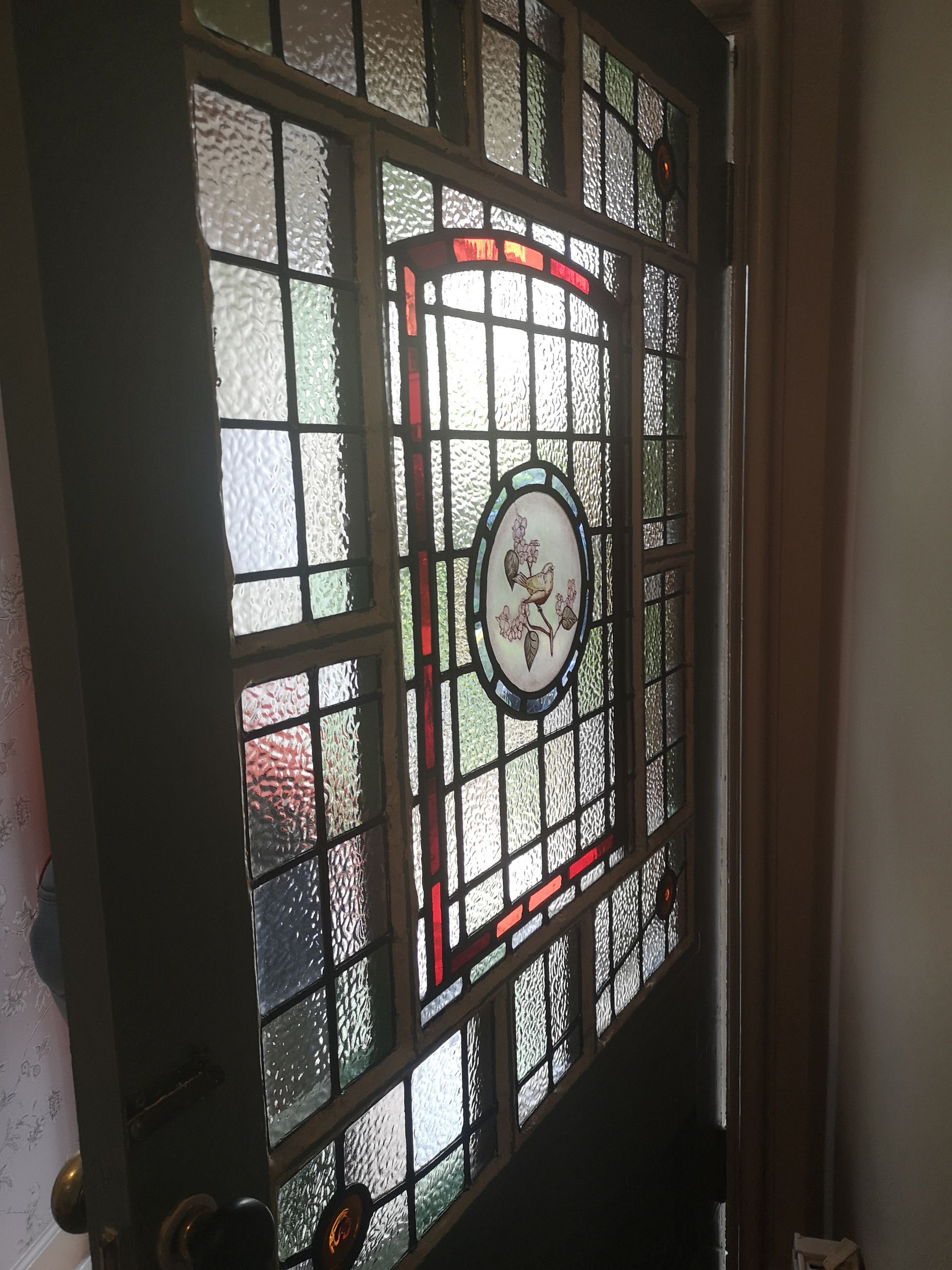 the finished stained glass window