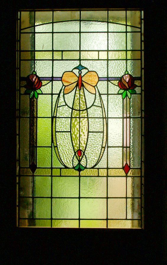 butterfly stained glass window architectural salvage glasgow