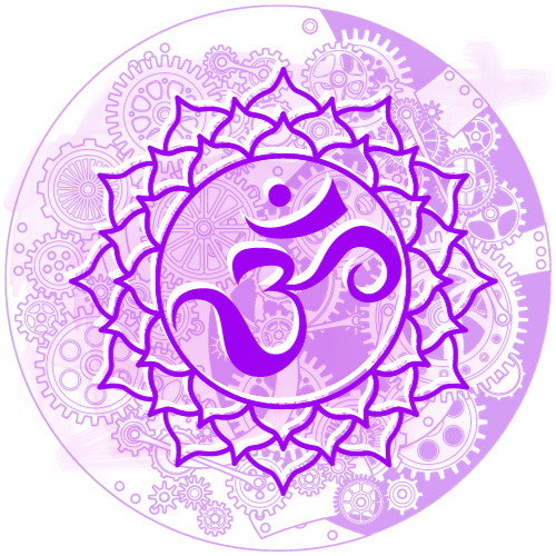 symbole du chakra coronal violet