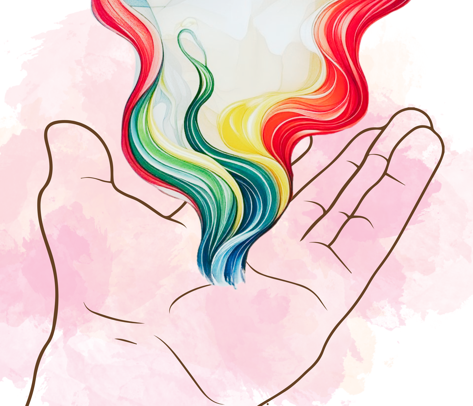 symbole du chakra des mains rouge