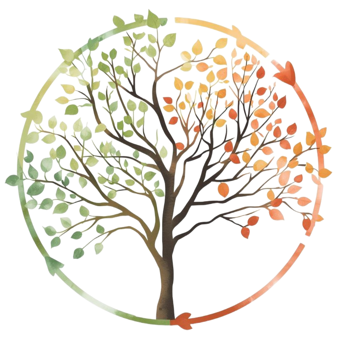 Arbre symbole d’équilibre et de cycles naturels en lien avec l’énergie
