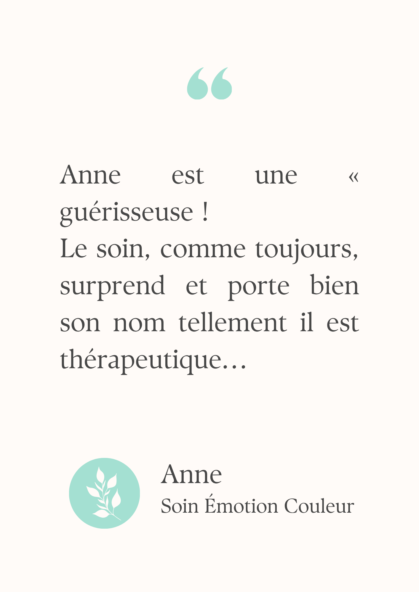 Témoignage Anne