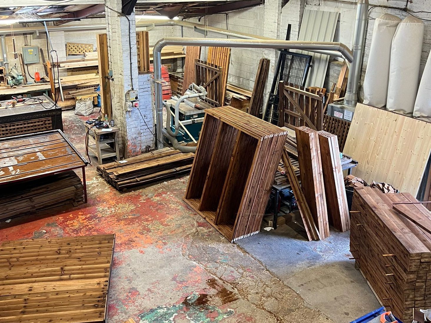 This is the workshop where all our bespoke gates and fences are constructed in Gloucestershire. 