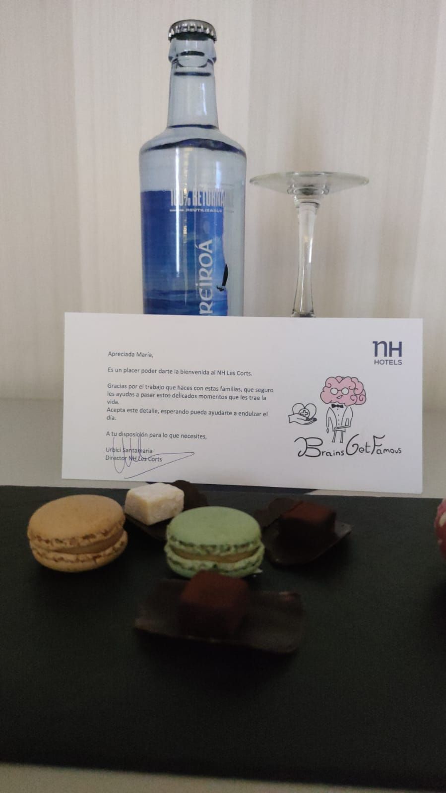 Click to view the welcome card