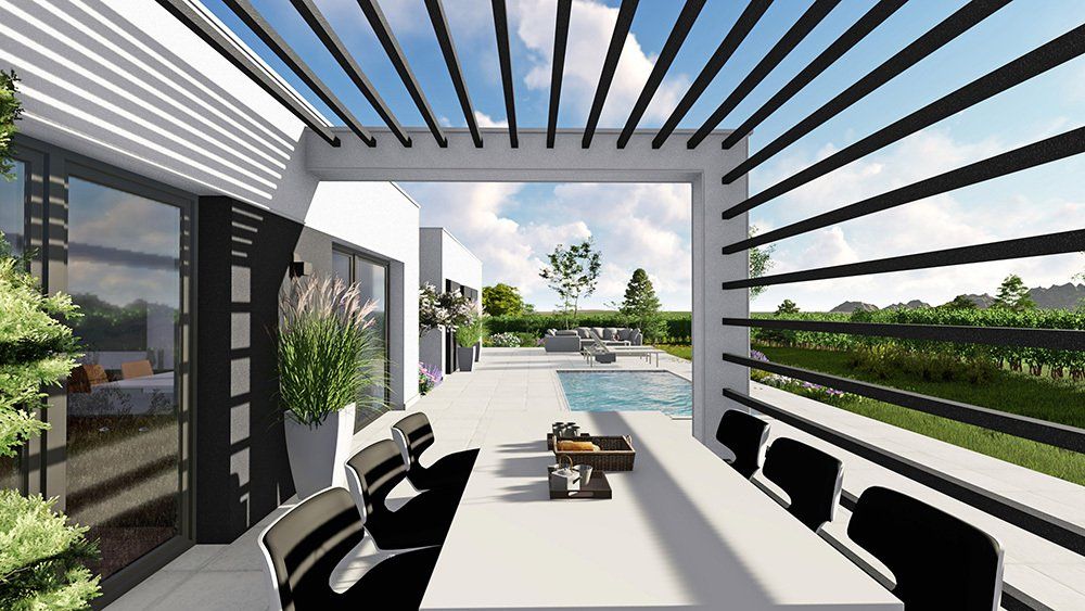 planos de casas de 4 habitaciones, casa de una 1 planta, modelo estela, casas 120 m, Ryanbricks