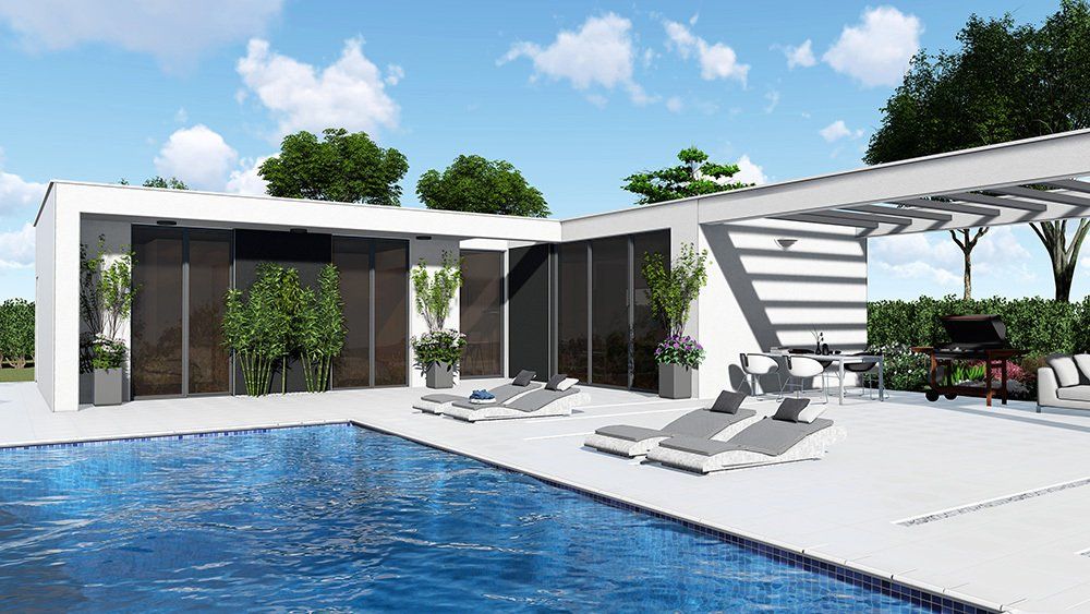 planos de casas de 2 habitaciones, casa de una 1 planta, modelo fatima, casas 100 m, Ryanbricks