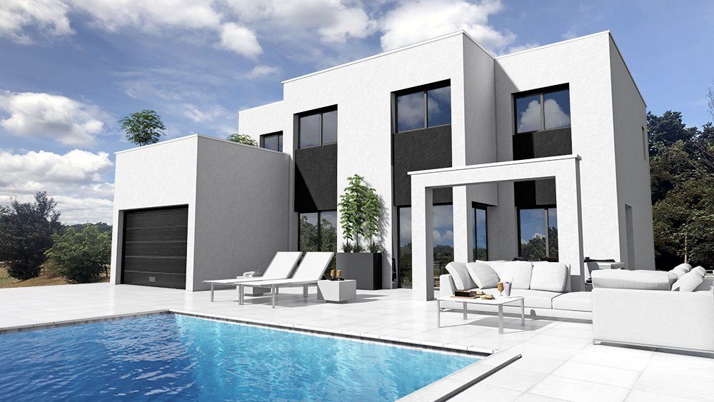 planos de casas de 4 habitaciones, casas de 2 plantas, casas de dos plantas, modelo irene, casas 215 m, Ryanbricks